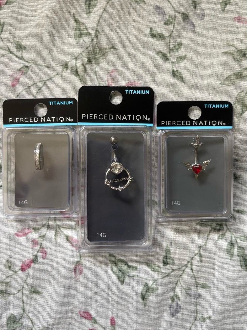 New Pierced Nation Belly Button Jewelry Bundle🍒🗡️